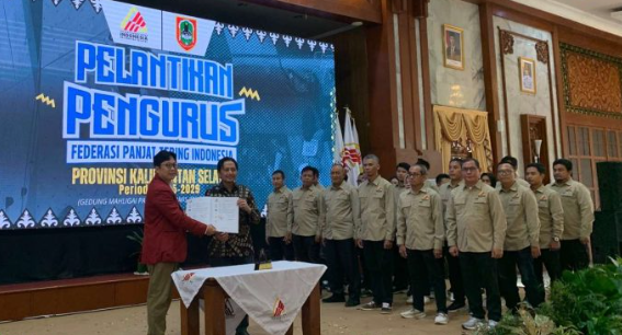 Pelantikan Ketua dan Pengurus Federasi Panjat Tebing Indonesia (FPTI) Provinsi Kalimantan Selatan periode 2025-2029,Kamis (28/8/2025).